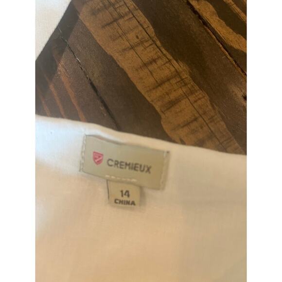 Festival Wedding Shower Tiered Dress Size 14 Shift Tencel Tennis Western Neutral - Picture 2 of 9